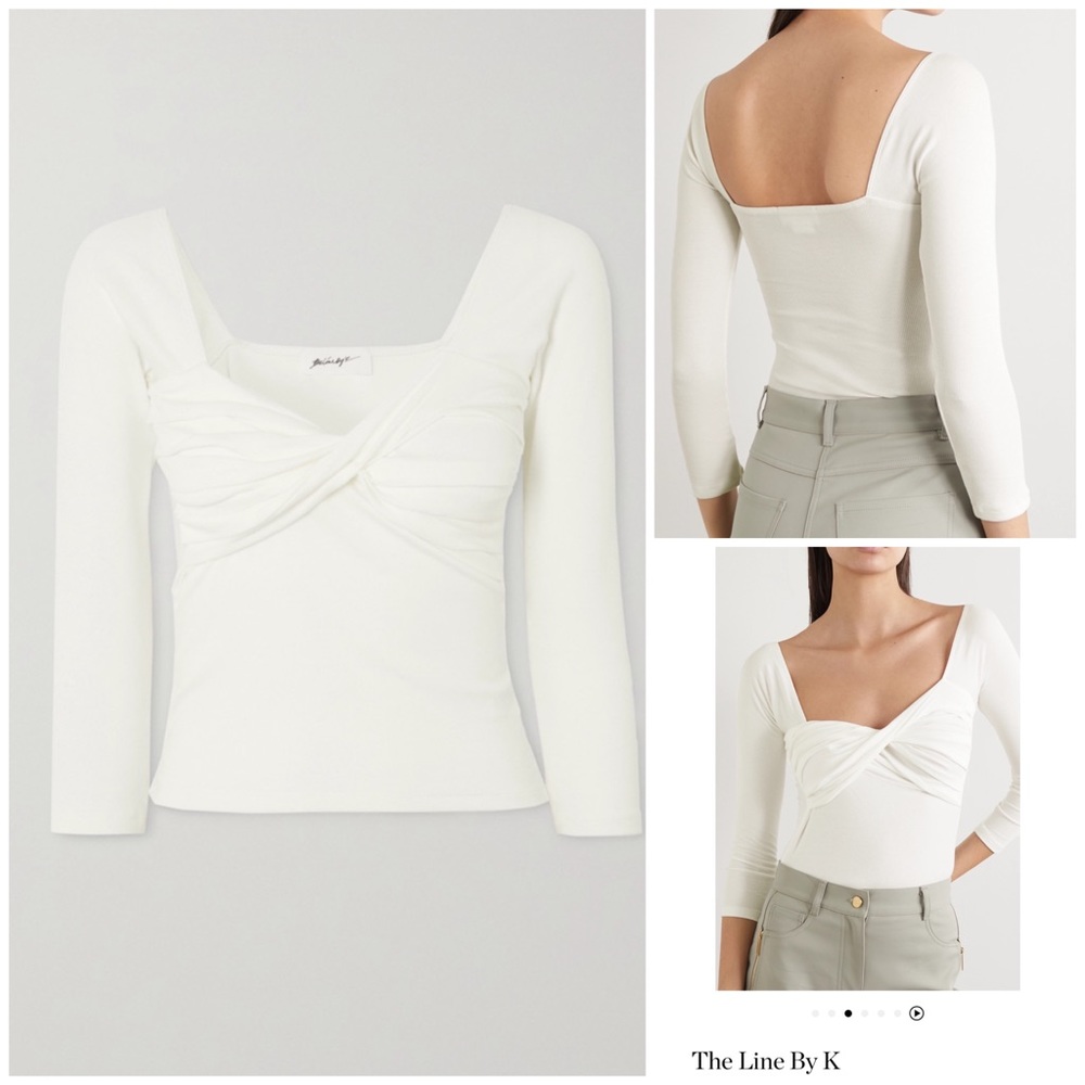 The Line by K white long sleeve top